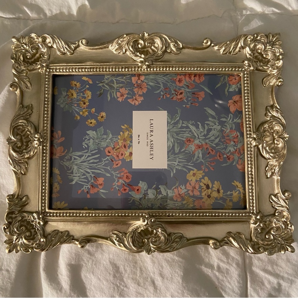 Laura Ashley Elegant Gold Floral Picture Frame